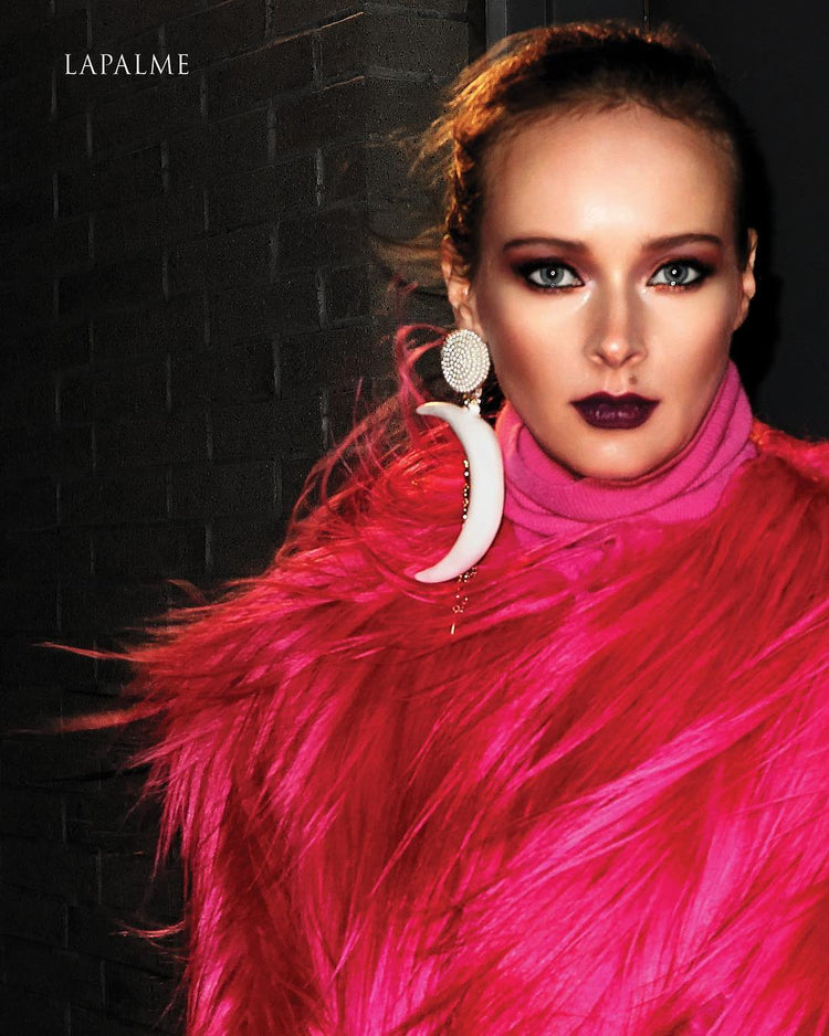 Crescent Moon Earring featured in Lapalme Magazine