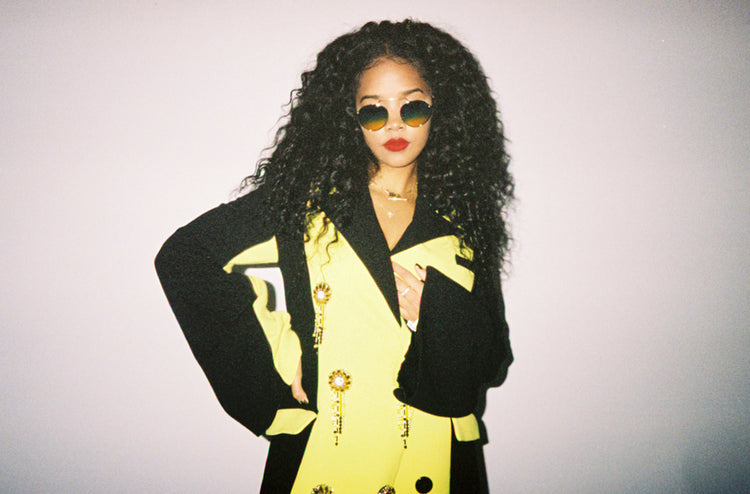 SSENSE interviews H.E.R wearing Victoria Hayes