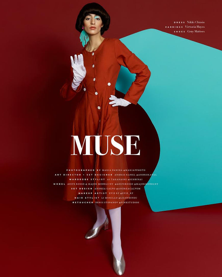 Aoife Rosso wears Victoria Hayes for Procrastinate Magazine