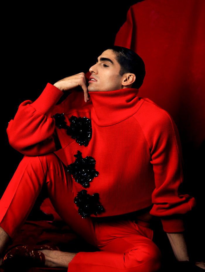 Victoria Hayes embellished sweater featured in Precious Magazine HK