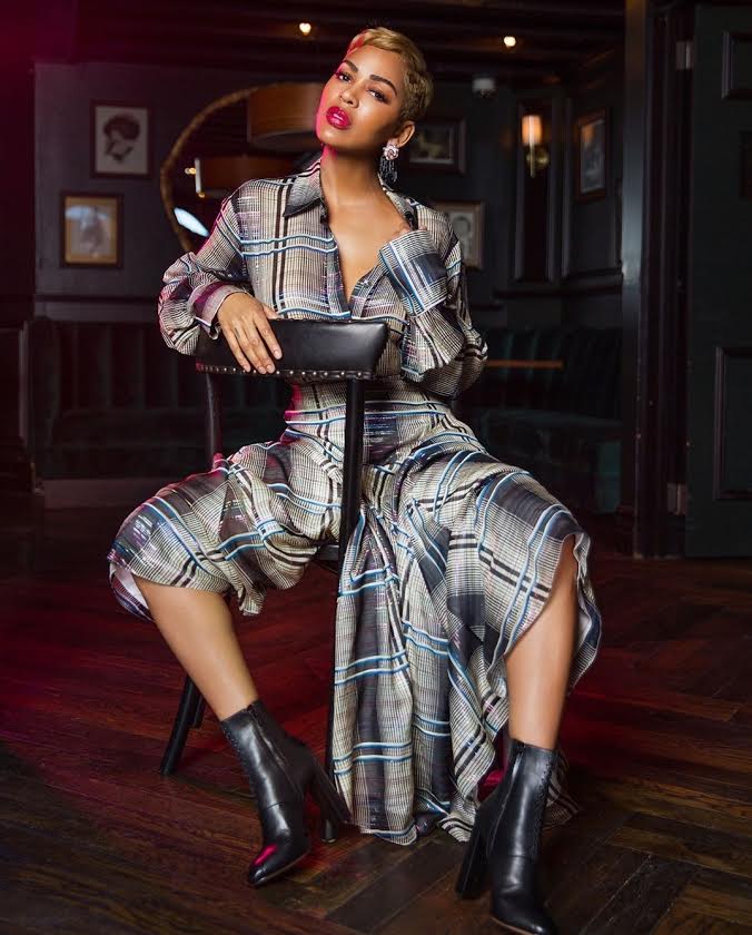 Actress Meagan Good wears Victoria Hayes Fall 2018 for Composure Magazine editorial