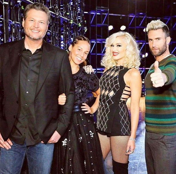 Alicia Keys wears Victoria Hayes on The Voice