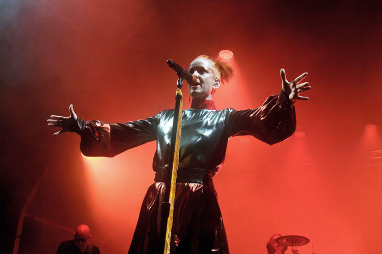 Shirley Manson of Garbage wears the Jackie Dress from FW18 while performing in Birmingham