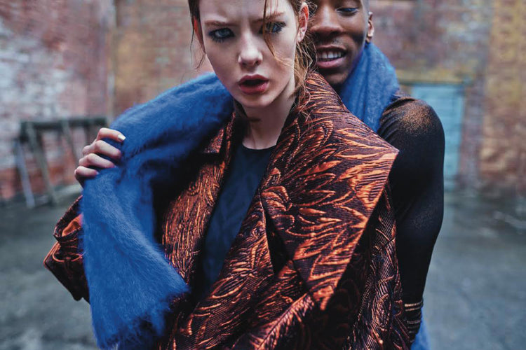 Victoria Hayes garments featured in Paper Magazine