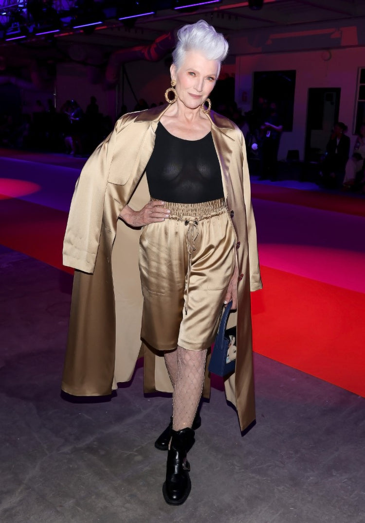 Maye Musk in VH while attending NYFW