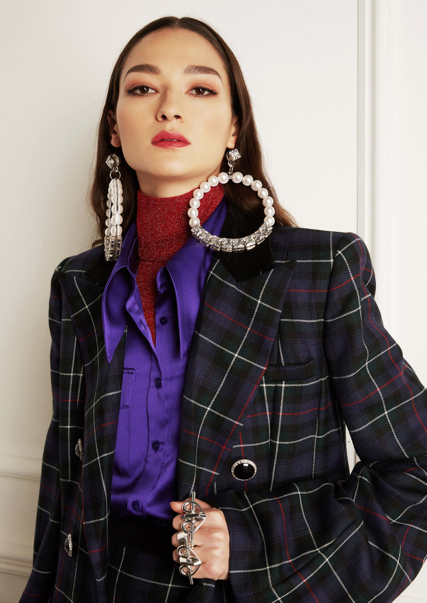 Clash Patch Pocket Blouse