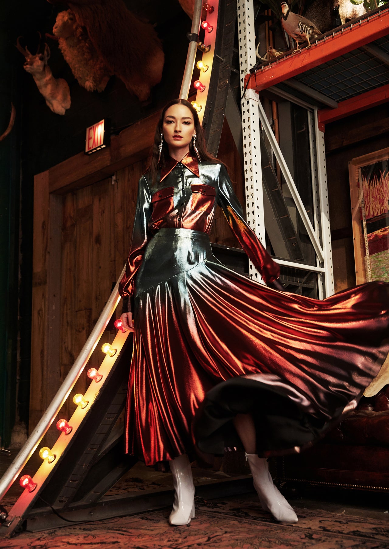 Clash Patch Pocket Blouse