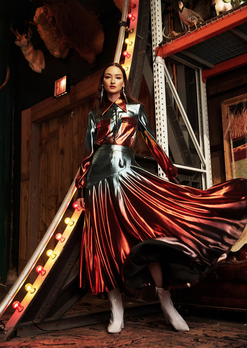 Clash Patch Pocket Blouse