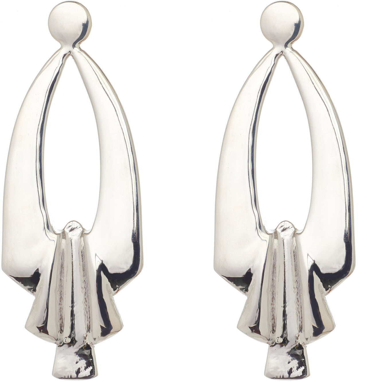 door knocker earrings-Jewelry-Victoria Hayes-one size-Silver-Victoria Hayes