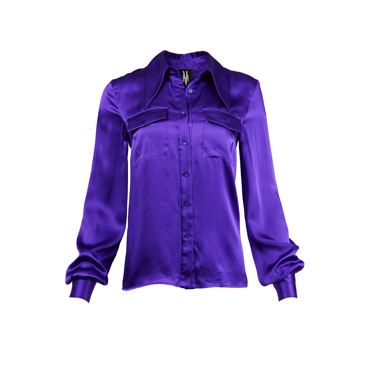 Clash Patch Pocket Blouse